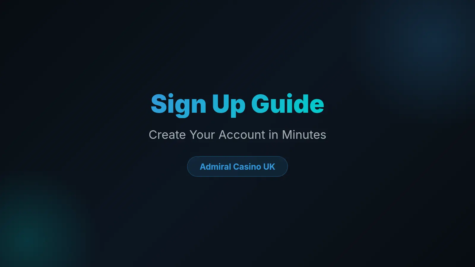 Admiral Casino Sign Up